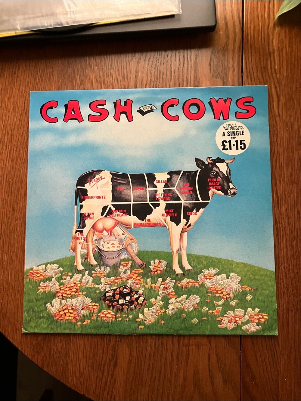 Rare 1980 Cash Cows #MILK 1 Virgin Records First Press Before Injunction Vinyl